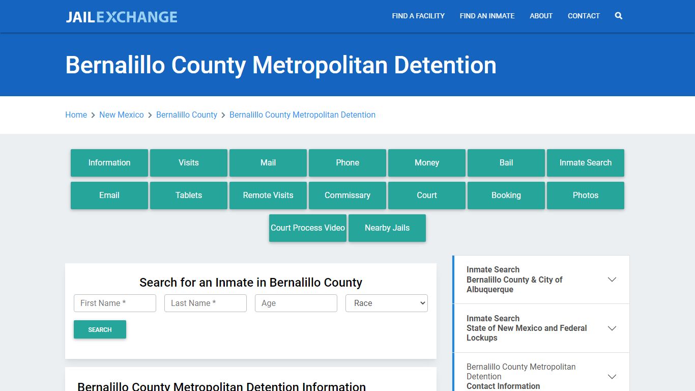 Bernalillo County Metropolitan Detention - Jail Exchange